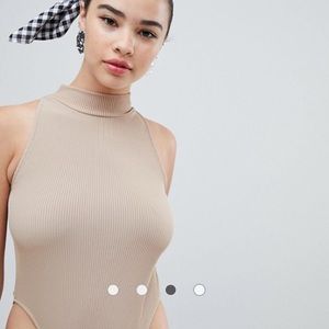 Asos Camel bodysuit-new never worn!